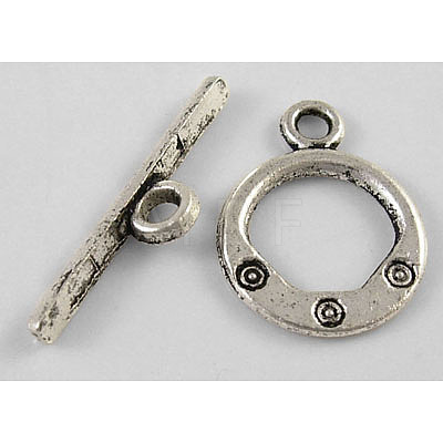 Tibetan Style Toggle Clasps LF1309Y-NF-1