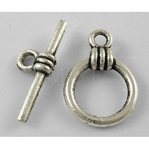 Tibetan Style Toggle Clasps LF1050Y-NF-1