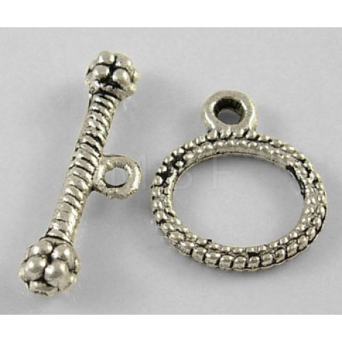 Tibetan Style Alloy Toggle Clasps LF1076Y-1