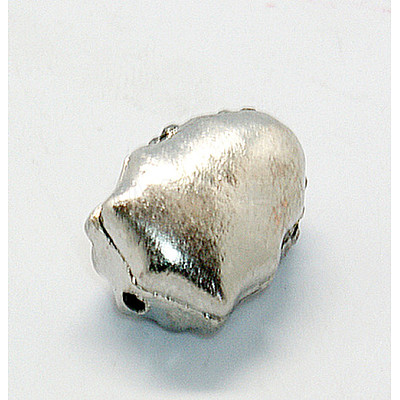 Platinum Alloy Rhinestone Beads ALRI-H169-2-1