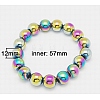Non-Magnetic Synthetic Hematite Bracelets BJEW-B142-1-2