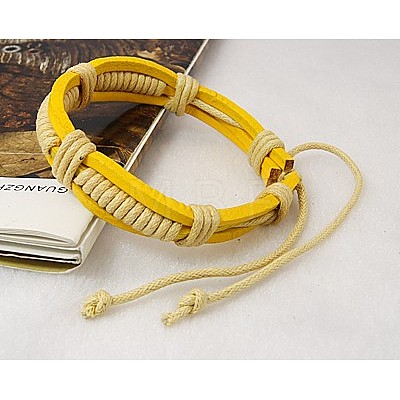 Cord Bracelets BJEW-H312-M-1