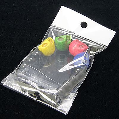 Stretchy Glass Bracelets for Halloween BJEW-JB00447-1