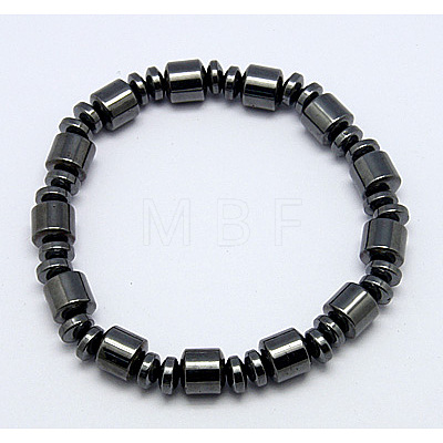 Magnetic Synthetic Hematite Bracelets BJEW-Q025-1-1