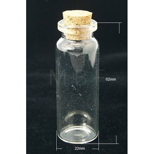 Glass Jar Bead Containers CON-Q004-1