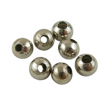 Brass Smooth Round Beads EC400-1-1