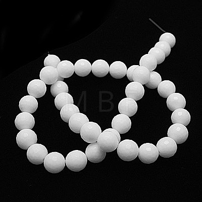 Opaque Glass Beads Strands G-G027-FR1-10mm-1