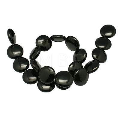 Natural Black Onyx Beads Strands G-H1310-1-1