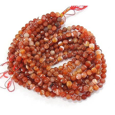 Natural Manchurian Red Agate Beads Strands G-N213B-75-1