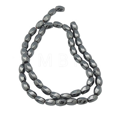 Non-Magnetic Synthetic Hematite Beads Strands G-Q217-1-1