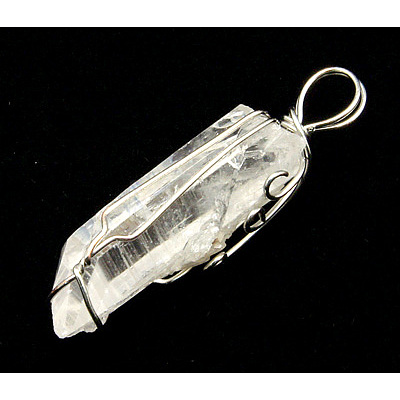 Wire Wrapped Stone Pendant G-Q623-M-1