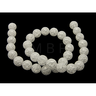 Synthetic Crackle Quartz Beads Strands G-SF12MM-46-1