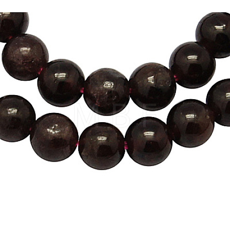 Natural Garnet Bead Strands G-A036-B-1
