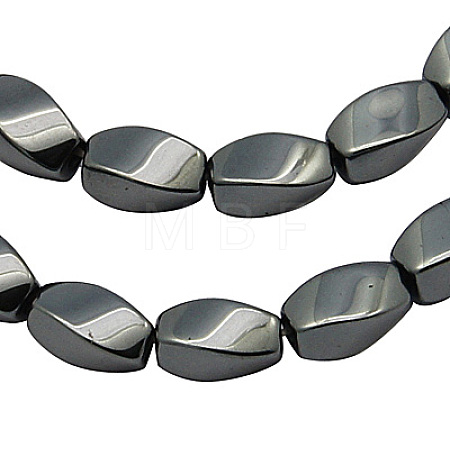 Magnetic Synthetic Hematite Beads Strands G-H1093-1-1