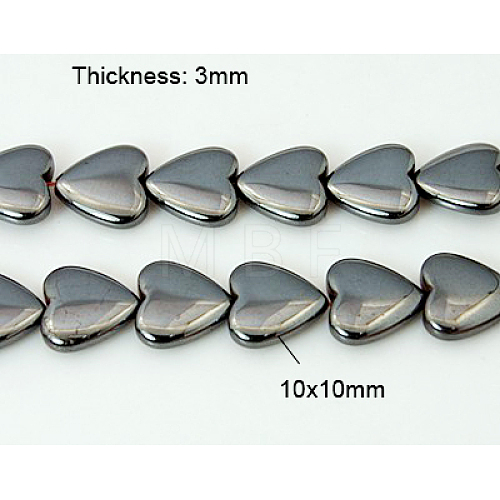 Non-Magnetic Synthetic Hematite Bead Strands G-C014-4-1