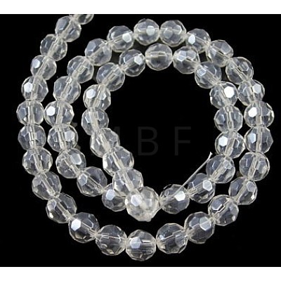 Glass Beads Strands GF4mm01Y-L-1