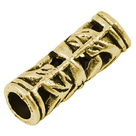 Tibetan Style Hollow Tube Beads GLF10482Y-1