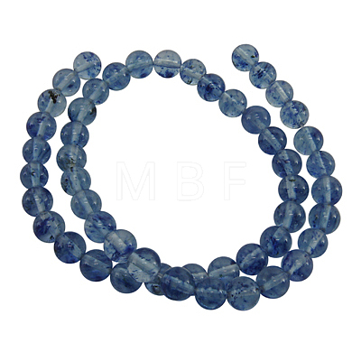 Blue Watermelon Stone Glass Beads Strands GSR670-1