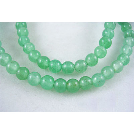 Natural Green Aventurine Beads Strands GSR4mmC024-1