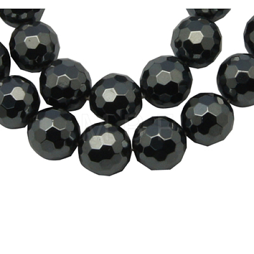 Non-Magnetic Synthetic Hematite Beads Strands HEMA-14D-3-1