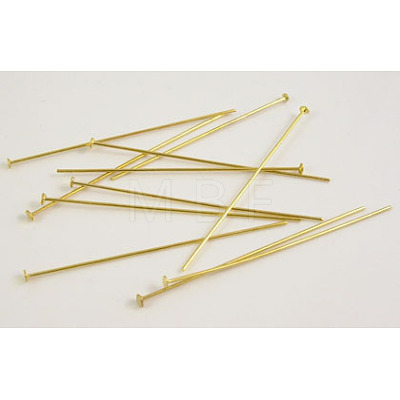 Brass Flat Head Pins HP5.0cmCY-G-1