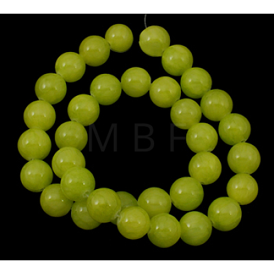 Natural Jade Beads Strands JBR6mm-12-1