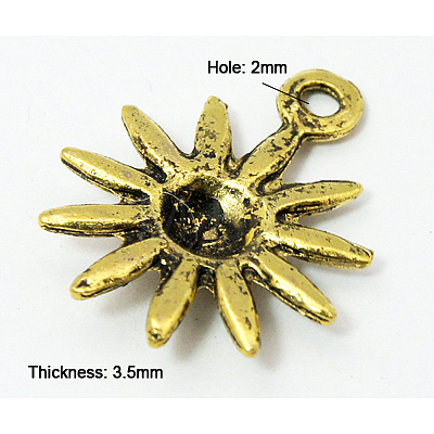 Tibetan Style Alloy Pendants K0910031-1