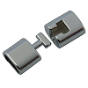 Brass Snap Lock Clasps KK-32X14-P-2