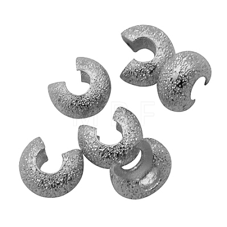 Brass Crimp Beads Covers KK-G016-P-NF-1