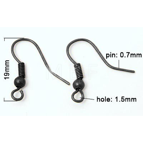 Brass Earring Hooks KK-Q361-B-1