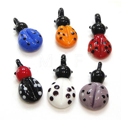 Handmade Lampwork Pendants LAMP-B186-M-1