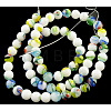 Handmade Millefiori Glass Beads Strands LK05Y-2