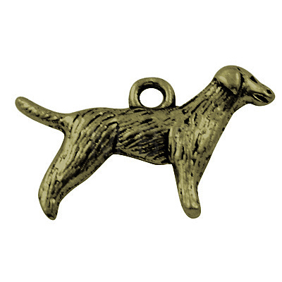 Tibetan Style Alloy Puppy Pendants MLF9881Y-NF-1