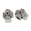 Alloy European Beads MPDL-6684-AS-R-1