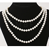 Glass Pearl Beaded Necklaces N193-39-2