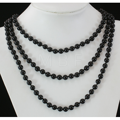 Glass Pearl Beaded Necklaces N193-38-1