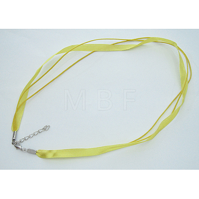 Silk and Cotton Wax Necklace Cord NFS065M-1