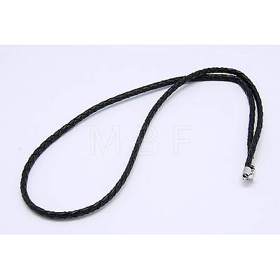 Leather Necklaces Making NJEW-G015-1-1