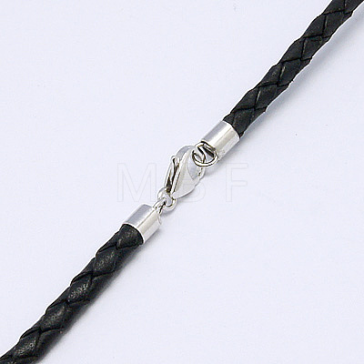 Leather Necklaces Making NJEW-G015-1-1