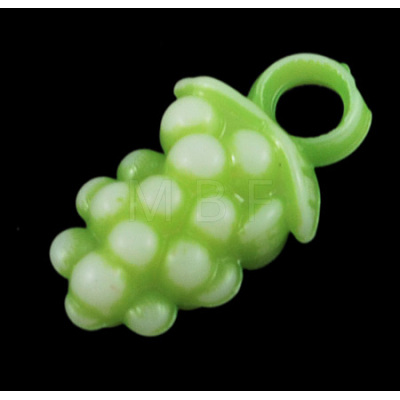 Acrylic 3D Grape Charms PAB2845Y-1