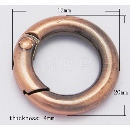 Alloy Spring Gate Rings PALLOY-H245-R-1