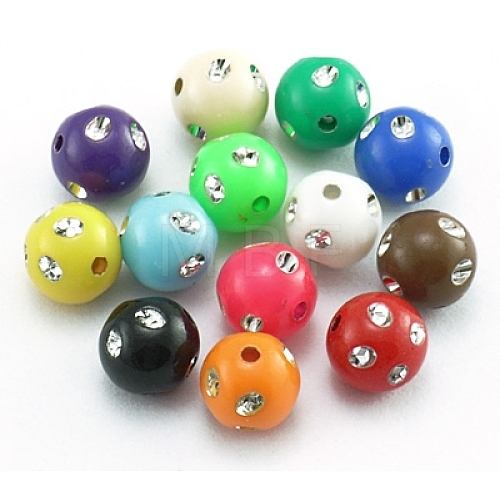 Opaque Acrylic Beads PB21P9631M-1