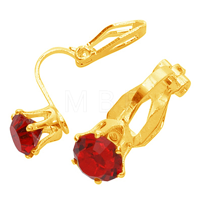 Brass Clip on Earrings PFE005-G-1