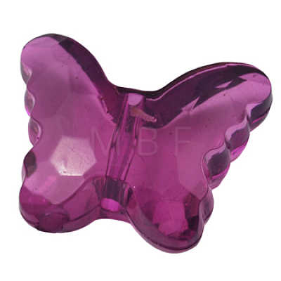 Transparent Acrylic Beads PL404Y-12-1