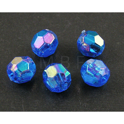 Eco-Friendly Transparent Acrylic Beads PL642-32-1