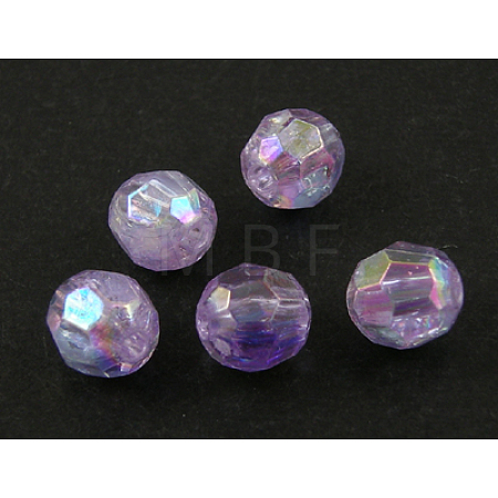 Eco-Friendly Transparent Acrylic Beads PL642-20-1