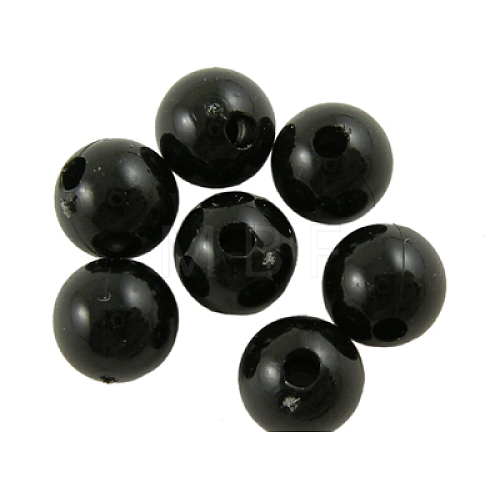 Opaque Acrylic Beads PL683-4-1