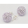 Sexy Valentines Day Gifts for Her 925 Sterling Silver Austrian Crystal Rhinestone Ball Stud Earrings Q286J191-1