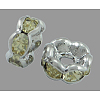 Brass Rhinestone Spacer Beads RB-A014-L6mm-13S-NF-1