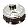 Brass Grade A Rhinestone Spacer Beads RB-A014-Z7mm-11S-1